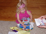 Princess Rachel opens birthday gifts