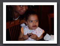 Kayla's favorite things: Mommy & chocolate cake