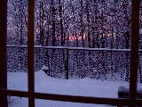 A Typical Winter Sunset at 1402 Chadwick