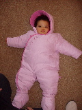 Laid out in a Snow Suit