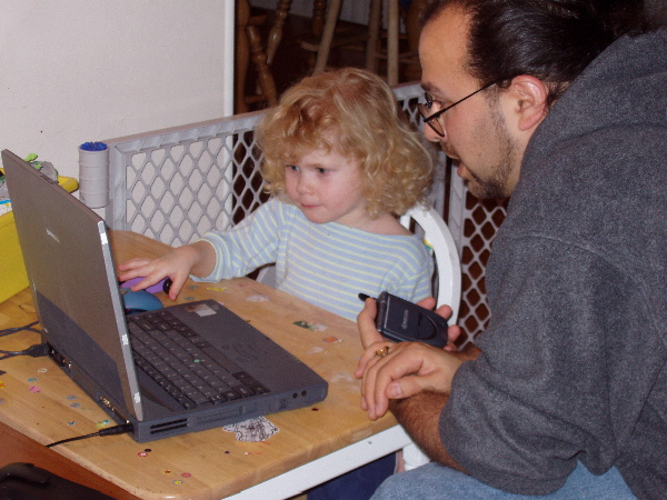 Rachel Gives Uncle Dave a Computer Lesson