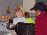 Rachel Brings Aunt Val a Pot of Coffee