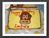 Curious George birthday cake (by Jenn)